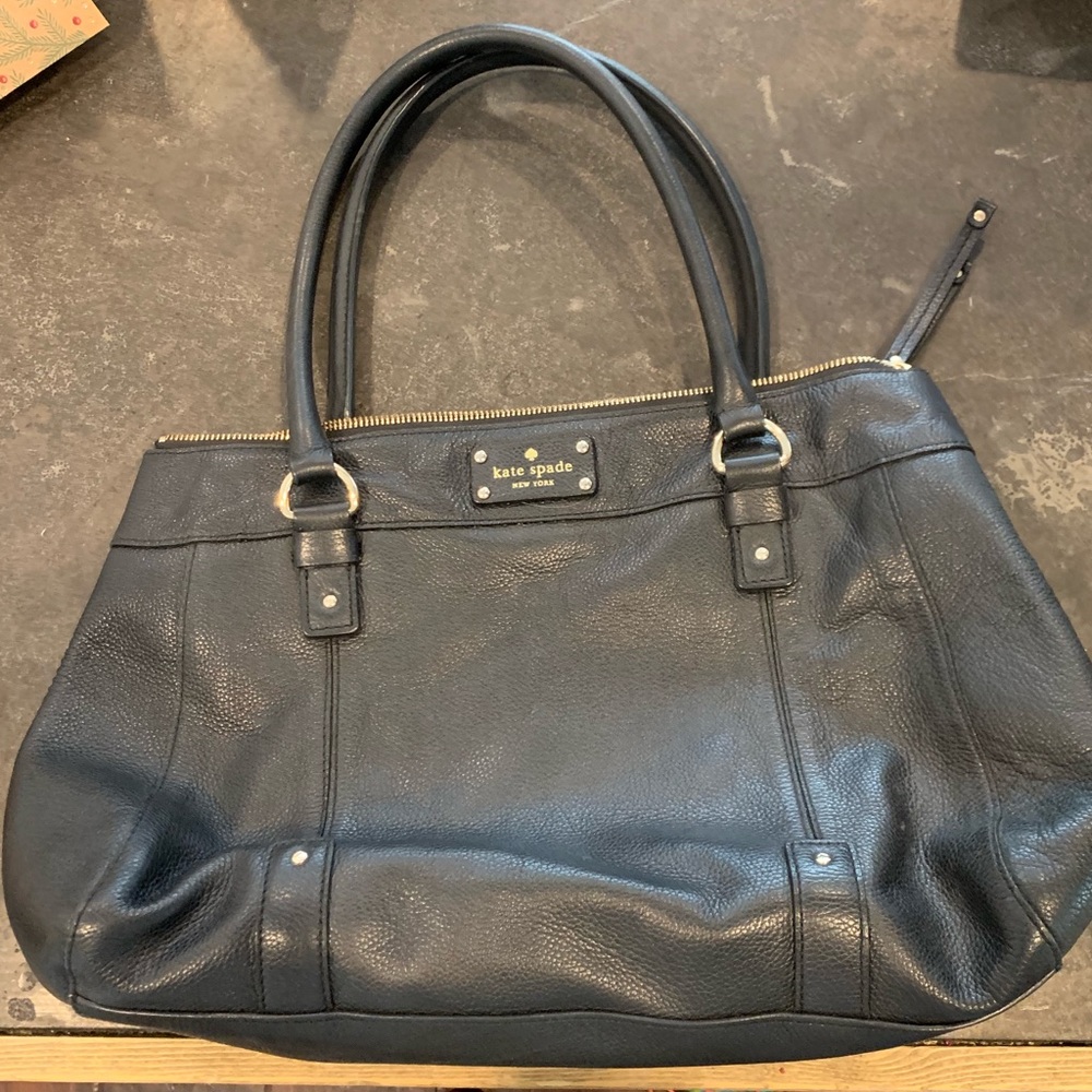 Black leather Kate Spade bag